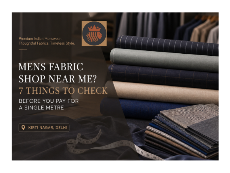 Mens Fabric Shop Near Me? 7 Things to Check Before You Pay for a Single Metre