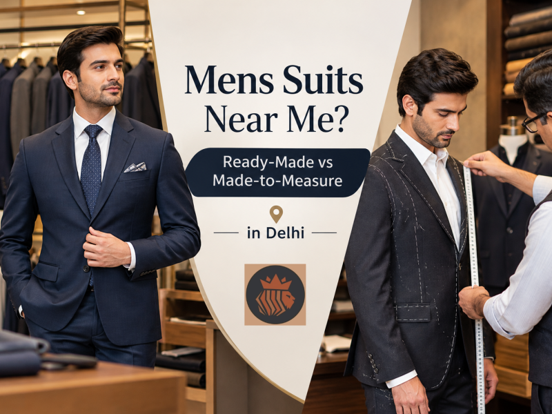 Mens Suits Near Me? Ready-Made vs Made-to-Measure in Delhi