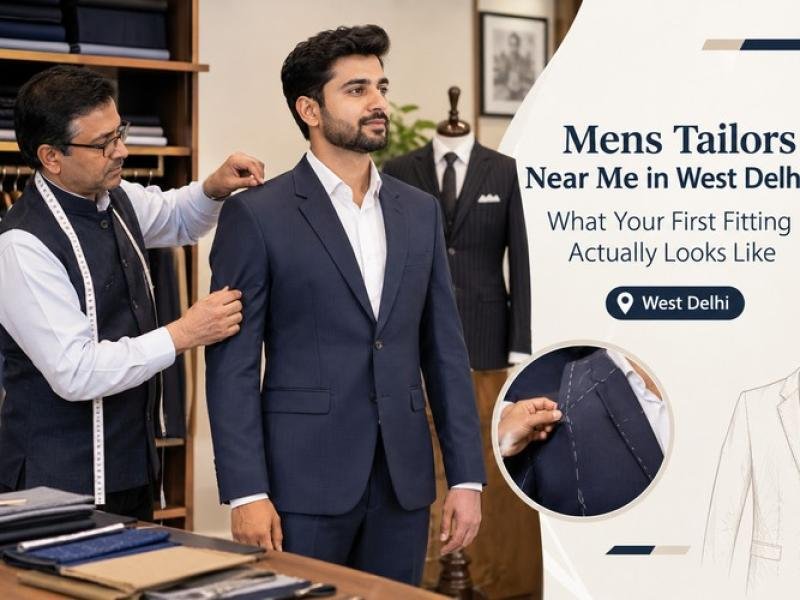 Mens Tailors Near Me in West Delhi: What Your First Fitting Actually Looks Like